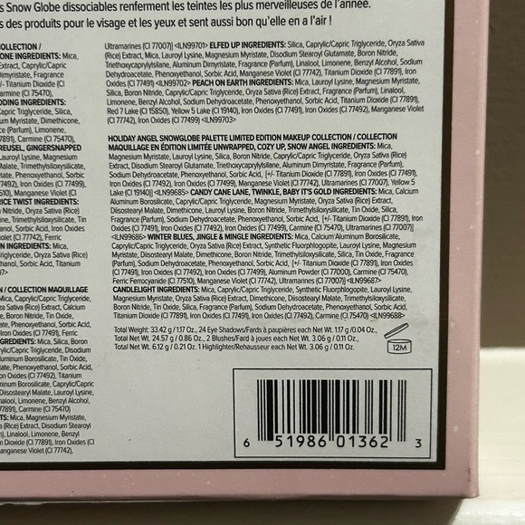 NWT TOO FACED Snow Globes ‘HOLIDAY ANGEL’ Eye & Face Palette - Picture 8 of 9